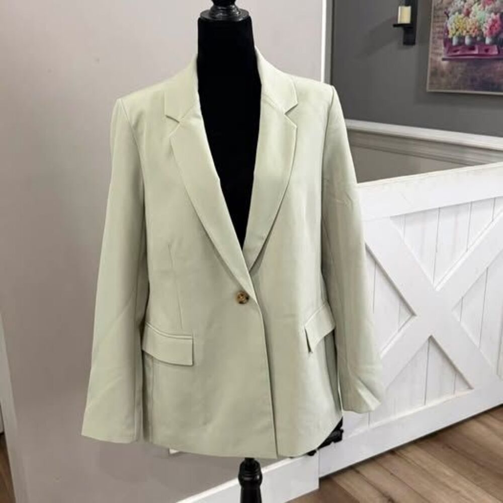 The Drop Blake Long Blazer Desert Sage Size L